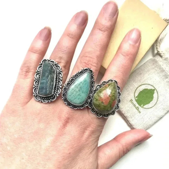 Bondhu Jewelry - Blue Sodalite Sterling Silver Ring​​